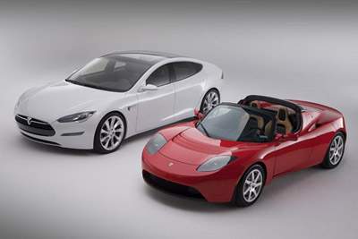 Tesla Model S и Tesla Roadster